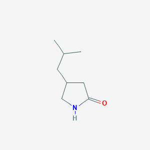 molecular formula C8H15NO B026145 4-Isobutylpyrrolidin-2-one CAS No. 61312-87-6