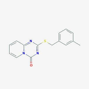molecular formula C15H13N3OS B2614531 2-{[(3-methylphenyl)methyl]sulfanyl}-4H-pyrido[1,2-a][1,3,5]triazin-4-one CAS No. 896330-82-8