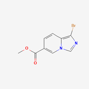 molecular formula C9H7BrN2O2 B2614538 Methyl 1-bromoimidazo[1,5-a]pyridine-6-carboxylate CAS No. 1891156-20-9
