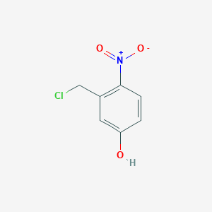 molecular formula C7H6ClNO3 B2614666 3-(Chloromethyl)-4-nitrophenol CAS No. 1261839-00-2