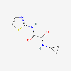 molecular formula C8H9N3O2S B2614685 N1-cyclopropyl-N2-(thiazol-2-yl)oxalamide CAS No. 327170-03-6