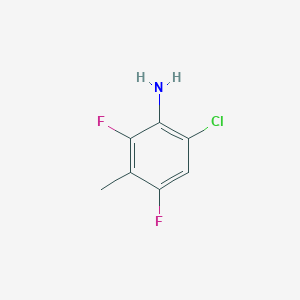 molecular formula C7H6ClF2N B2614712 6-Chloro-2,4-difluoro-3-methylaniline CAS No. 2300095-53-6