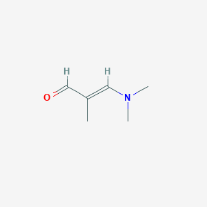 molecular formula C6H11NO B2614721 3-Dimethylamino-2-methyl-2-propenal CAS No. 19125-76-9; 920518-65-6