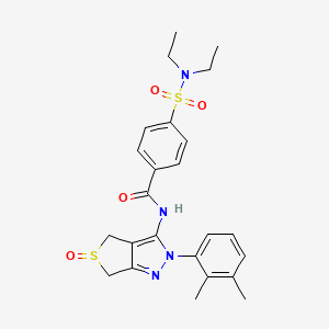 B2614726 4-(diethylsulfamoyl)-N-[2-(2,3-dimethylphenyl)-5-oxo-4,6-dihydrothieno[3,4-c]pyrazol-3-yl]benzamide CAS No. 1019102-86-3