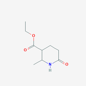 molecular formula C9H15NO3 B2614752 Ethyl 2-methyl-6-oxopiperidine-3-carboxylate CAS No. 1823424-84-5