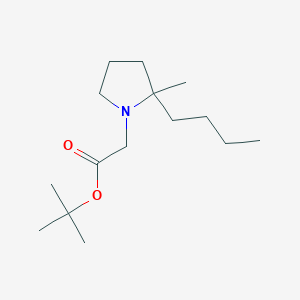 molecular formula C15H29NO2 B2614763 tert-Butyl 2-Butyl-2-methylpyrrolidine-1-acetate CAS No. 2135339-94-3