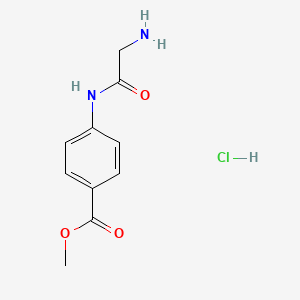 B2614772 Methyl 4-(2-aminoacetamido)benzoate hydrochloride CAS No. 1209619-38-4; 153720-00-4