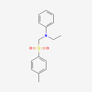 molecular formula C16H19NO2S B2614776 N-Ethyl-N-[(4-methylbenzenesulfonyl)methyl]aniline CAS No. 101287-20-1