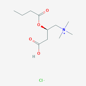molecular formula C₁₁H₂₂ClNO₄ B026148 Butyryl-L-carnitine Chloride CAS No. 162067-50-7