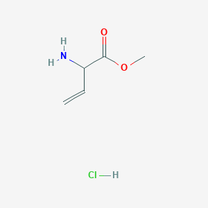 molecular formula C5H10ClNO2 B2614836 Methyl 2-aminobut-3-enoate hydrochloride CAS No. 160796-90-7