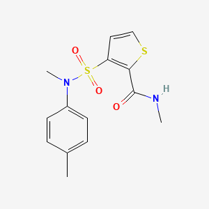 N-methyl-3-{[methyl(4-methylphenyl)amino]sulfonyl}thiophene-2-carboxamide