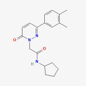 N-cyclopentyl-2-[3-(3,4-dimethylphenyl)-6-oxopyridazin-1-yl]acetamide