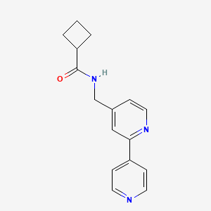 N-([2,4'-bipyridin]-4-ylmethyl)cyclobutanecarboxamide