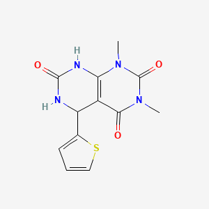 1,3-dimethyl-5-(thiophen-2-yl)-5,6-dihydropyrimido[4,5-d]pyrimidine-2,4,7(1H,3H,8H)-trione