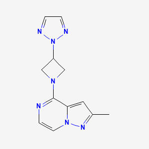 2-(1-{2-methylpyrazolo[1,5-a]pyrazin-4-yl}azetidin-3-yl)-2H-1,2,3-triazole
