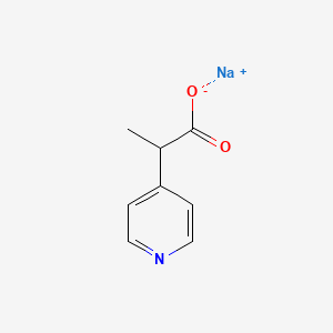 molecular formula C8H8NNaO2 B2614964 Sodium 2-(pyridin-4-yl)propanoate CAS No. 1909313-66-1