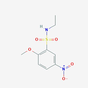 molecular formula C9H12N2O5S B2614978 N-ethyl-2-methoxy-5-nitrobenzenesulfonamide CAS No. 1094737-95-7