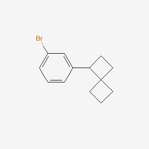molecular formula C13H15Br B2614991 1-(3-bromophenyl)spiro[3.3]heptane CAS No. 2580210-61-1