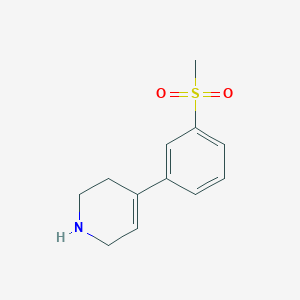 molecular formula C12H15NO2S B026150 4-[3-(Methylsulfonyl)phenyl]-1,2,3,6-tetrahydropyridine CAS No. 346688-58-2