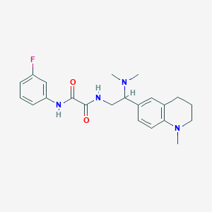 N1-(2-(dimethylamino)-2-(1-methyl-1,2,3,4-tetrahydroquinolin-6-yl)ethyl)-N2-(3-fluorophenyl)oxalamide