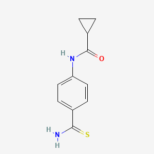 N-[4-(aminocarbonothioyl)phenyl]cyclopropanecarboxamide