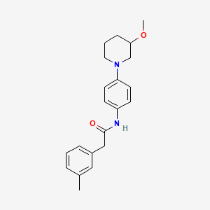 N-(4-(3-methoxypiperidin-1-yl)phenyl)-2-(m-tolyl)acetamide