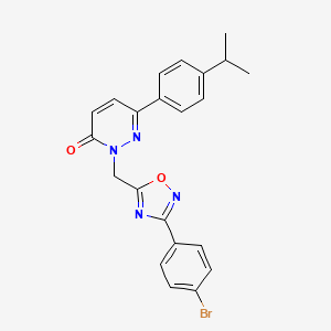 2-((3-(4-bromophenyl)-1,2,4-oxadiazol-5-yl)methyl)-6-(4-isopropylphenyl)pyridazin-3(2H)-one