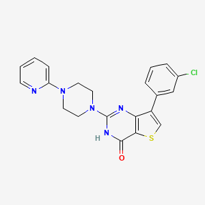 7-(3-chlorophenyl)-2-(4-pyridin-2-ylpiperazin-1-yl)thieno[3,2-d]pyrimidin-4(3H)-one