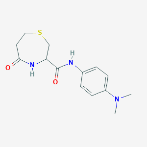 N-(4-(dimethylamino)phenyl)-5-oxo-1,4-thiazepane-3-carboxamide