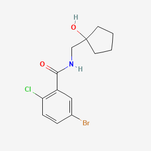 5-bromo-2-chloro-N-((1-hydroxycyclopentyl)methyl)benzamide