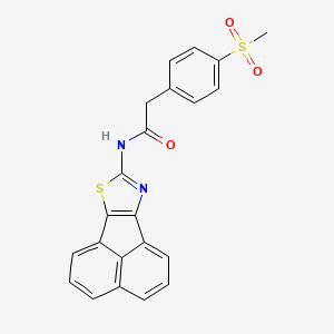 N-(acenaphtho[1,2-d]thiazol-8-yl)-2-(4-(methylsulfonyl)phenyl)acetamide