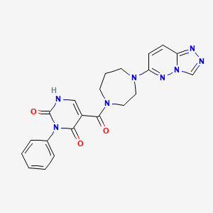 5-(4-([1,2,4]triazolo[4,3-b]pyridazin-6-yl)-1,4-diazepane-1-carbonyl)-3-phenylpyrimidine-2,4(1H,3H)-dione