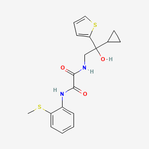 N1-(2-cyclopropyl-2-hydroxy-2-(thiophen-2-yl)ethyl)-N2-(2-(methylthio)phenyl)oxalamide