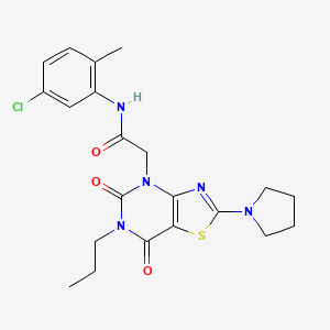 N-(3-chloro-2-methylphenyl)-3-[2-(4-fluorophenyl)imidazo[1,2-a]pyridin-3-yl]propanamide