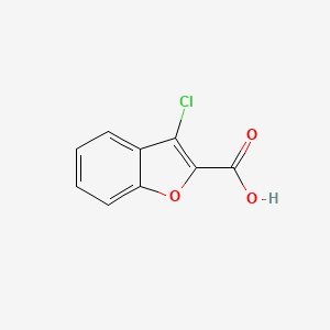 molecular formula C9H5ClO3 B2615122 3-Chlorobenzofuran-2-carboxylic acid CAS No. 856180-58-0