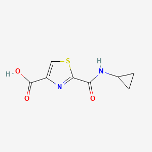 2-(Cyclopropylcarbamoyl)-1,3-thiazole-4-carboxylic acid