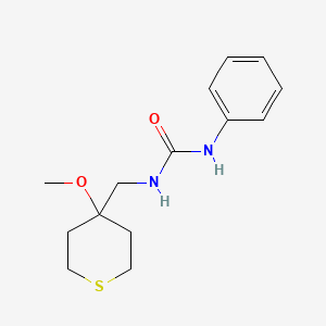 1-((4-methoxytetrahydro-2H-thiopyran-4-yl)methyl)-3-phenylurea