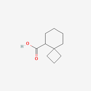 molecular formula C10H16O2 B2615190 Spiro[3.5]nonane-9-carboxylic acid CAS No. 1558342-25-8