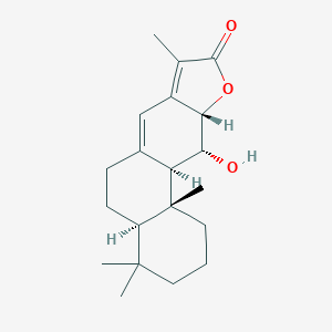 molecular formula C20H28O3 B026152 （4Ar、10aS、11R、11aR、11bR）-11-羟基-4,4,8,11b-四甲基-2,3,4a,5,6,10a,11,11a-八氢-1H-萘并[2,1-f][1]苯并呋喃-9-酮 CAS No. 130466-20-5