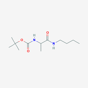 molecular formula C12H24N2O3 B2615202 Tert-butyl N-[1-(butylcarbamoyl)ethyl]carbamate CAS No. 176249-81-3