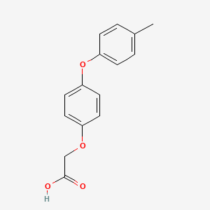 molecular formula C15H14O4 B2615298 2-[4-(4-methylphenoxy)phenoxy]acetic Acid CAS No. 613656-15-8