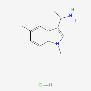 1-(1,5-Dimethyl-1H-indol-3-yl)ethan-1-amine hydrochloride