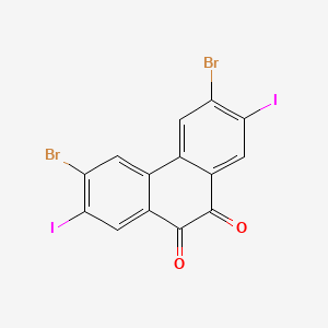 3,6-Dibromo-2,7-diiodophenanthrene-9,10-dione