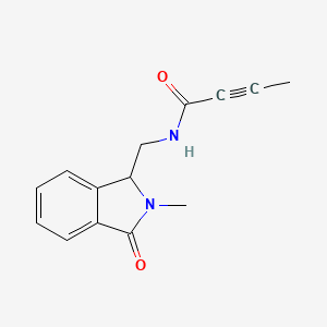N-[(2-Methyl-3-oxo-1H-isoindol-1-yl)methyl]but-2-ynamide