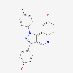 8-fluoro-3-(4-fluorophenyl)-1-(4-methylphenyl)-1H-pyrazolo[4,3-c]quinoline