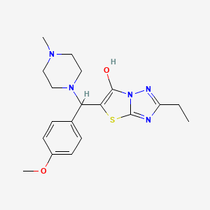 2-Ethyl-5-((4-methoxyphenyl)(4-methylpiperazin-1-yl)methyl)thiazolo[3,2-b][1,2,4]triazol-6-ol