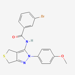3-bromo-N-(2-(4-methoxyphenyl)-4,6-dihydro-2H-thieno[3,4-c]pyrazol-3-yl)benzamide