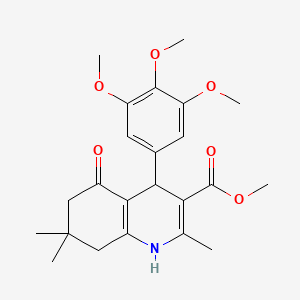 Methyl 2,7,7-trimethyl-5-oxo-4-(3,4,5-trimethoxyphenyl)-1,4,5,6,7,8-hexahydroquinoline-3-carboxylate