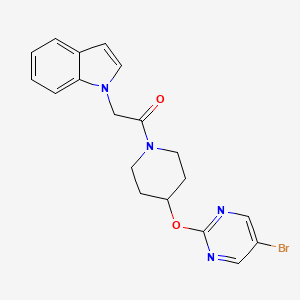 1-[4-(5-Bromopyrimidin-2-yl)oxypiperidin-1-yl]-2-indol-1-ylethanone