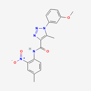 1-(3-methoxyphenyl)-5-methyl-N-(4-methyl-2-nitrophenyl)-1H-1,2,3-triazole-4-carboxamide